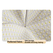 Dademeo Storage Bags for Blankets and Clothes,Oxford Canvas Large Storage Tote Boxes with Carry Strap for Travel Toys Bedding Moving Organizer