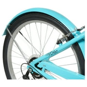26 Hyper Bicycles Commute Bike with Basket, Adults 13+ Years, Neon Teal