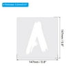 thumbnail image 2 of Uxcell 5 Inch Letter Stencils Number Stencils, 36 Pack Reusable Alphabet Templates Numbers Stencil Set Style 2, White, 2 of 6