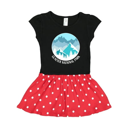 

Inktastic Glacier National Park Blue Montana Gift Toddler Girl Dress