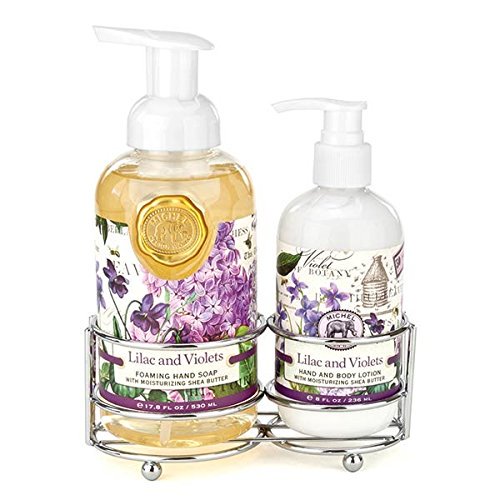 Michel Design Works Scented Foaming Hand Soap Lotion Gift Set Lilac Violets Walmart Com Walmart Com