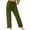 Army Green-Cotton Linen Pants, variant on Summer Pants for Women Cotton Linen Elastic Drawstring Loung Pants Soild Color Wide Legs Beach Trousers with Pockets
