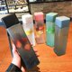 thumbnail image 3 of (A1)1Pc 500ml transparent square plastic matte water cup outdoor cold juice water sports cup with, 3 of 4