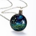 thumbnail image 6 of Plants under the Stars Necklace Personalized Custom Photo Round Pendant Adjustable Stainless Steel Necklaces with Gift Box for Men Women Mothers Valentine's Jewelry Gift, 6 of 6