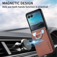 thumbnail image 7 of for Motorola Razr 40 Ultra Wallet Case with Card Holder Kickstand & Ring, Premium PU Leather Shockproof Protective Pocket with Magnetic Clasp Flip Case for Motorola Razr 40 Ultra, Brown, 7 of 7