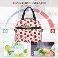 thumbnail image 4 of Naloa Abstract Red Polka Dot Print Lunch Bag for Women & Men Insulated Lunch Box or Cooler Lunch Tote Bags for Work, Travel, Outdoor, 4 of 5