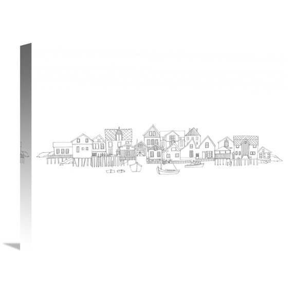 Global Gallery Avery Tillmon 'Nordic Village I v2' Canvas Wall Art