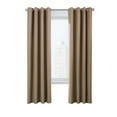 thumbnail image 2 of Vienna Total Blackout Foamback Grommet Curtain Panel Pair each 52" x 84" in Pebble, 2 of 6