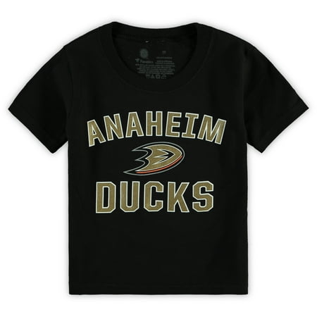 Signed Anaheim Ducks - Anaheim Ducks Fanatics Branded Toddler Team Victory Arch T-Shirt - Black