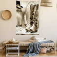 thumbnail image 2 of Western Decor Wall Hanging Tapestry, Traditional Rodeo Supplies with Roper Boots in Vintage Colors Nostalgic Wild Photo, Bedroom Living Room Dorm Accessories, 60 X 80 Inches, by Ambesonne, 2 of 5