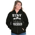 thumbnail image 4 of Stay Focused Photographer Camera Pun Zip Up Hoodie Men's Women's Brisco Brands X, 4 of 6