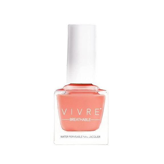 VIVRE Nail Polish - Toxic 10 free, Breathable , Permeable , Vegan, Halal, : Peach Out
