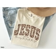 thumbnail image 5 of Christian Jesus Shirt Cheetah Print Bible Verse Tshirt Trendy Women Faith Apparel Gift Jesus Loves You The Way The Truth The Life, 5 of 7