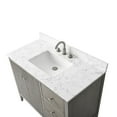 thumbnail image 6 of Vanity Art 42" Double Door Bathroom Vanity with Sink, Freestanding Storage Cabinet with Engineered Marble Top, Flip Down Tray, Drawer, and Shelf, 6 of 10