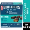 CLIF BUILDERS Minis Protein Bars Chocolate Mint Flavor, Plant Protein, Gluten Free, 10ct