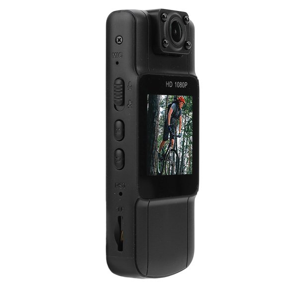 Grabadora De Vídeo Portátil, Cámara Desgastada 1080P Con Clip Trasero Magnético Para Grabación En Bucle Para Viajes