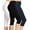 3 Pack Black/Navy/White, variant on 3 Pack Women's High Waisted Capri Jegging Stretch Jean Style Capris Size S -3XL Inseam 19"