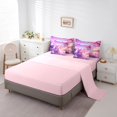 thumbnail image 3 of Erosebridal Dreamy Axolotl Bed in a Bag, Pink Flower Bed Set, Romantic Ocean Reversible Comforter Sets, Breathable Bedroom Decoration, 7pcs, 3 of 6