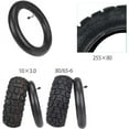 thumbnail image 2 of 2X 80/65-6 10X2.5 Inner Tube Replacement 10 Inch 255X80 Tire Tire with Elbow Valve Thickened Widened, 2 of 6