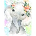 thumbnail image 1 of Diamond Painting (DE5858) Animal Square 5D DIY Elephant Picture (VVV58) 45x60cm Hugtrwg Para estrenar, 1 of 1