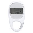 thumbnail image 1 of Podomètre de marche multifonction à clip, compteur de pas pour voyage, alpinisme, sport, blanc, 1 of 4