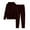 Brown-02, variant on STETMN Solid Two Piece Outfits for Women Hoodie Long Sleeve Sweatshirt Drawstring Jogger Sweatpants Tracksuit Sets