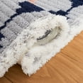 thumbnail image 5 of SAFAVIEH Marrakesh Naomi Southwestern Polyester Area Rug, Grey/Blue Rust, 5'3" x 7'6", 5 of 8