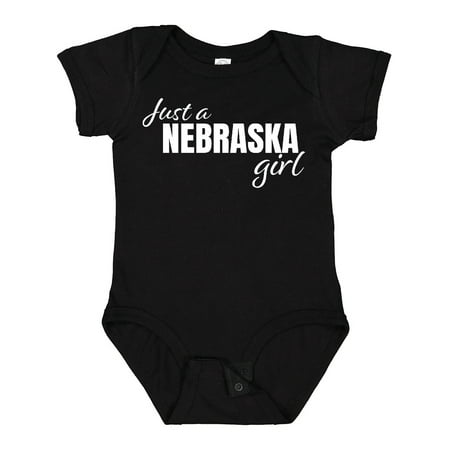 

Inktastic Just a Nebraska Girl Born and Raised Gift Baby Girl Bodysuit