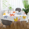 thumbnail image 3 of Yayeee Tablecloths 60" x 60" Rectangle Wrinkle Resistant Party Table Cover, Colorful Retro Floral, 3 of 8