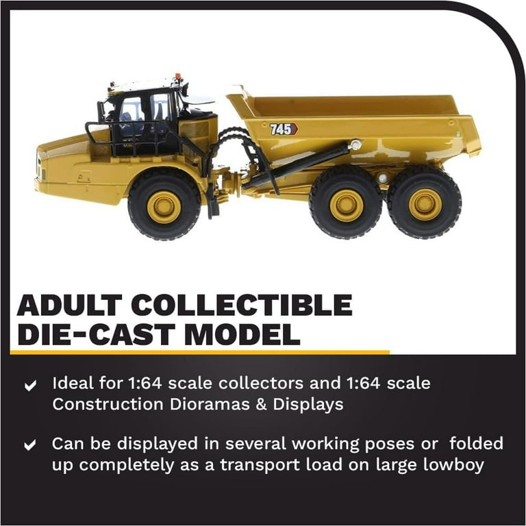 34R-045 C-COOL 1/64 建機 ARTICULATED TRUCK 1/64 Hybrid Collection Series CAT 745 Articulated Dump Truck