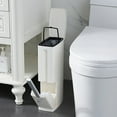 thumbnail image 2 of FaLX Narrow Trash Can Bathroom Toilet Brush Waste Bin Bucket Garbage Bag Dispenser, 2 of 8
