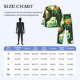 thumbnail image 4 of Salouo St Patrick's Day10 Print Button-Front Long Sleeve Pajama Set for Men, Soft 2Pjs Men's Long Sleeve Sleepwear-XX-Large, 4 of 7