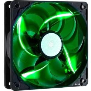 Cooler Master SickleFlow 120 - Sleeve Bearing 120mm Green LED Silent Fan for Computer Cases, CPU Coolers, and Radiators - Green LED, 120x120x25 mm, 2000 RPM, 69 CFM air flow, 19 dBA noise level, (Best Air Cpu Cooler Under 50)