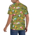 thumbnail image 2 of Lsque Transportation Prints Pattern Mens Polo Golf Shirts Funny Graphics Shorts Sleeve Button Shirts Baseball T-shirt-4X-Large, 2 of 7