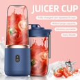 thumbnail image 1 of Mini Portable USB Rechargeable Juicer Cup Electric Mixer Blender Smoothie Maker, 1 of 12