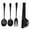 Black, variant on FELTECHELECTR Serving Utensils for Parties Buffet Utensil Set Black Stainless Steel 1 Set