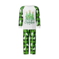 thumbnail image 2 of RUINIXCW Family Christmas Matching Pajamas Set Long Sleeve Tops with Plaid Pants, 2 of 7