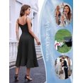 thumbnail image 5 of Women's Cocktail Party Dress, Formal Wedding Guest High Low Dress, Fit Flare Holiday Prom Dress, 5 of 10