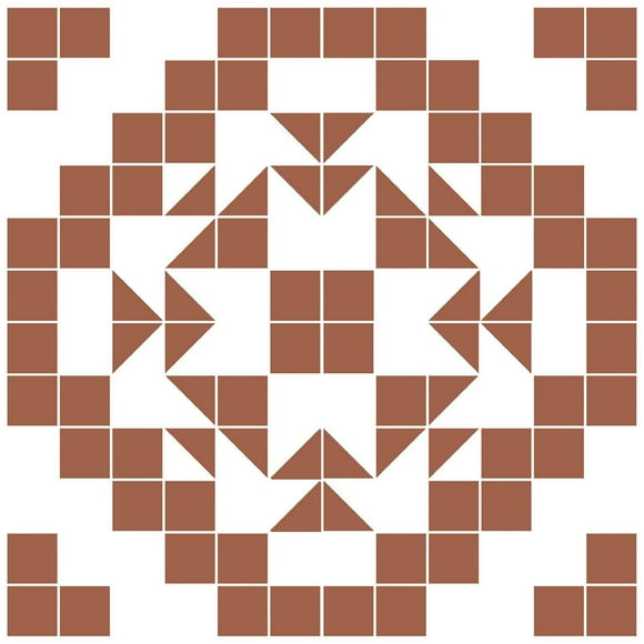 FloorPops Matias Terracotta Peel and Stick Floor Tiles Set of 20