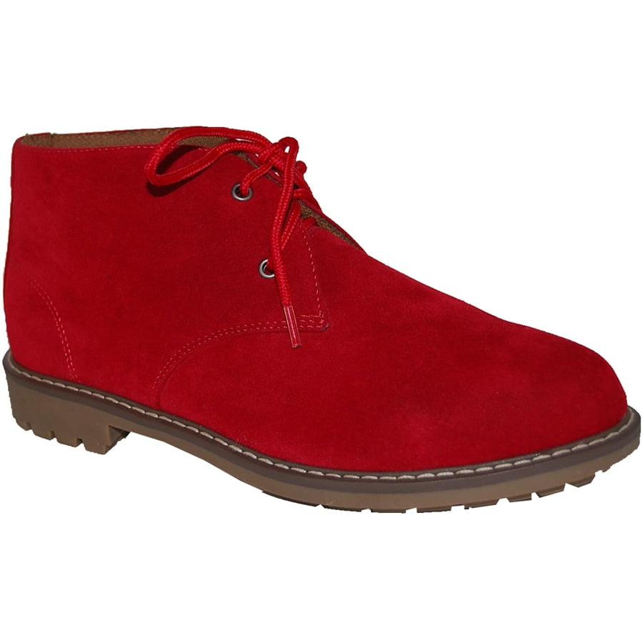 red suede chukka boots
