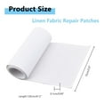 thumbnail image 2 of Self Adhesive Linen Fabric Repair Patch for Sofas Furniture Rectangle WhiteSmoke 120x15x0.1cm, 2 of 9