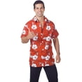 thumbnail image 2 of Men's Red Hawaiian Sunset Costume Shirt 2X-Large 50-52, 2 of 2