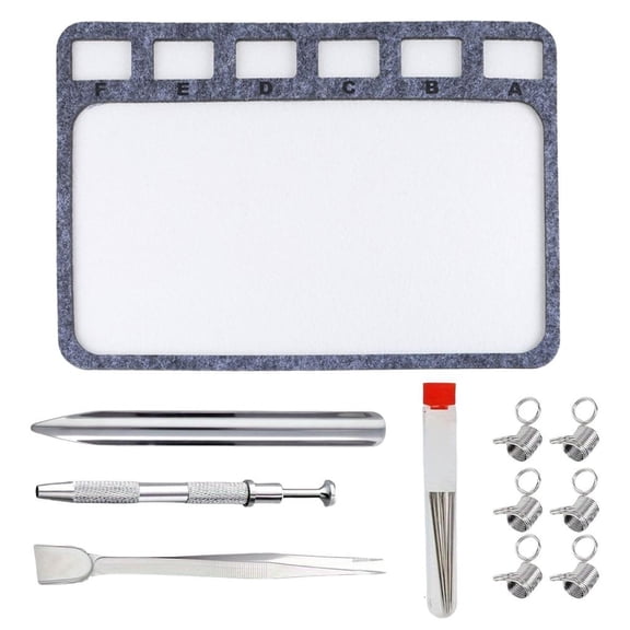 Osdhezcn Rectangle Felt Beading Mats 11Pcs Jewelry Making Art Craft Supplies Home Decoration Sturdy Bead Pads for Home Use