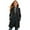 Black, variant on Miqool Girls Single Breasted Long Trench Coat Wool Blend Dress Coats Winter Warm Peacoat Outerwear Jackets 5-14 Years