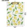 thumbnail image 3 of FMSHPON Yellow Lemon Clipboard Hardboard Wood Nursing Clip Board and Pull for Standard A4 Letter 13x9 inches, 3 of 8