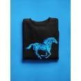 thumbnail image 3 of Horse On Blue Fire Sweatshirt Men -Image by Shutterstock, Male Medium, 3 of 4