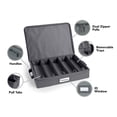 thumbnail image 4 of Covermates Keepsakes Flatware Storage Box - Stackable - Reinforced Handles - China Storage, Graphite, 4 of 8