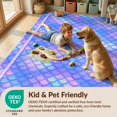 thumbnail image 4 of Design&I 2'x3' Washable Accent Rug Pet Friendly & Non-Slip Built-In Grip Kawaii Aesthetic Ombre Scale Cute Starfish Border Purple Mermaid Refined for Kitchen, Station, 4 of 7