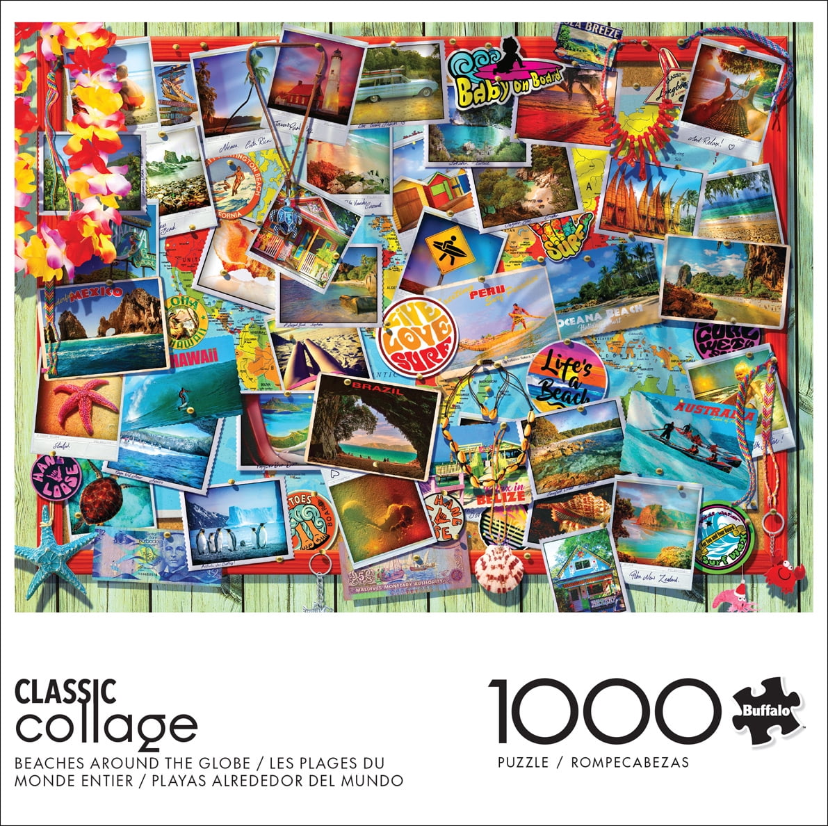 Buffalo Games 1000-Piece Beaches Around the Globe Interlocking Jigsaw Puzzle for Adults Ages 14+