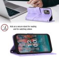 thumbnail image 3 of Compatible with Nokia C12 Classic Embossed PU Leather Case with Card Holder Shockproof Cover, 3 of 5